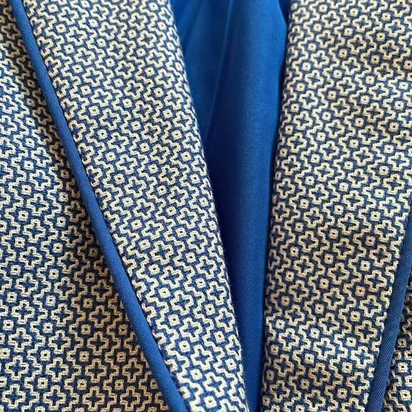 The Limited blue & white‎ blazer/jacket with 3/4 sleeves - Picture 12 of 12